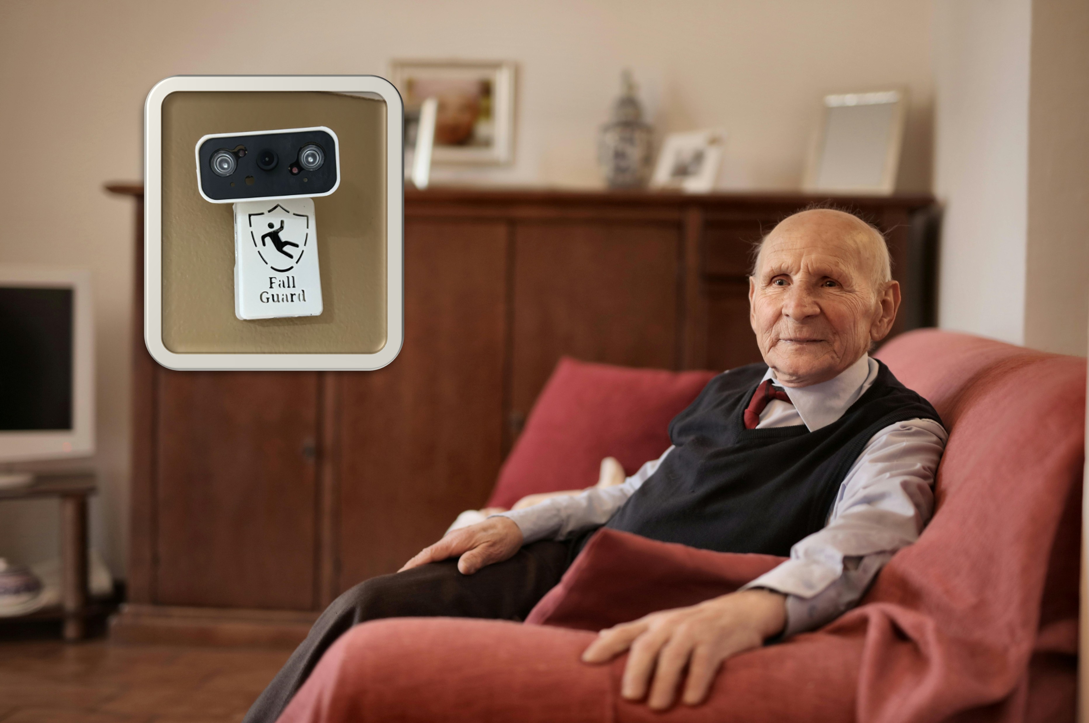 Happy family using FallGuard